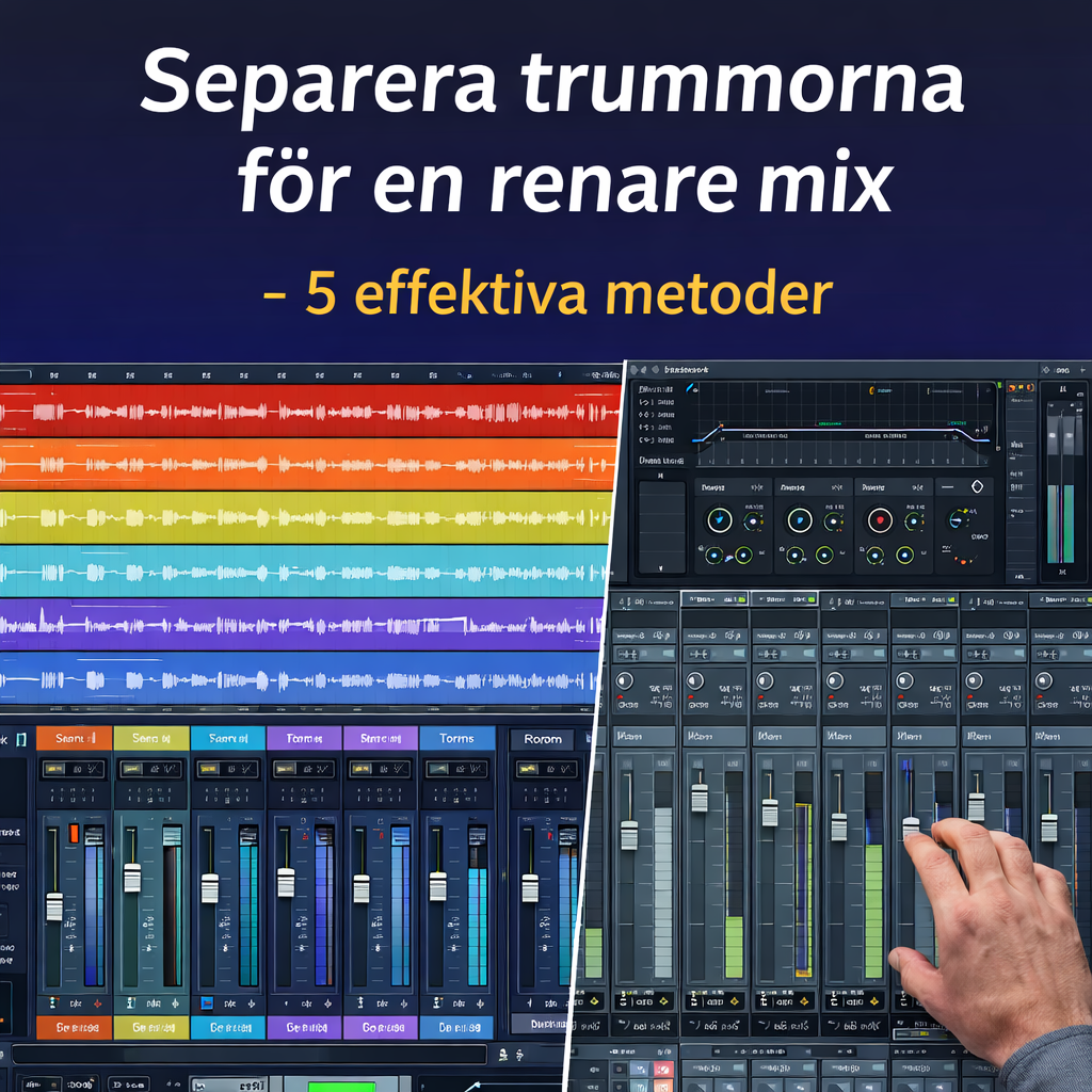 Separera trummorna för en renare mix – 5 effektiva metoder