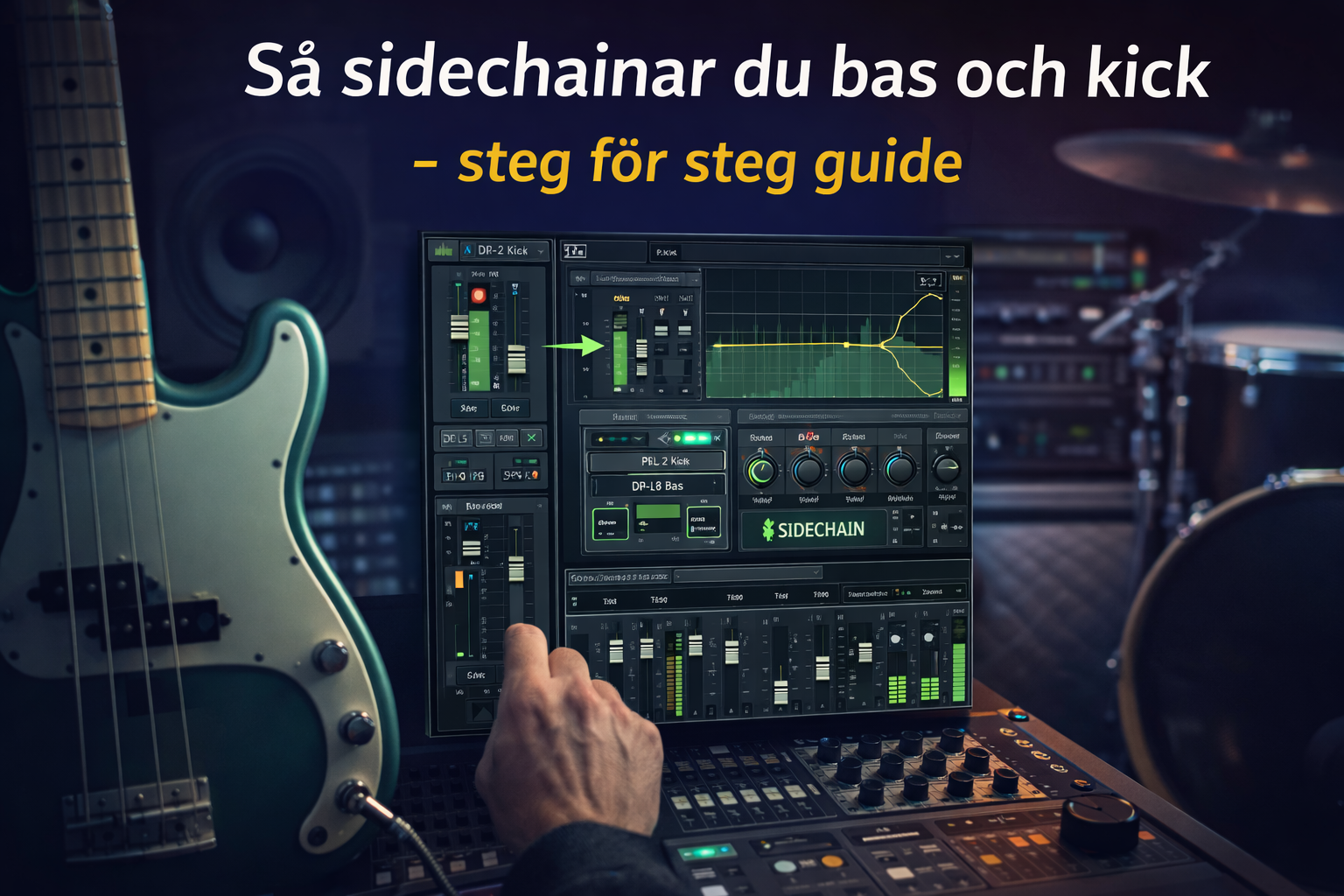 Hur man sidechainar basen och kicken – en enkel guide för en tydligare mix